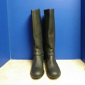 Kenneth Cole Reaction Riding black boots knee high